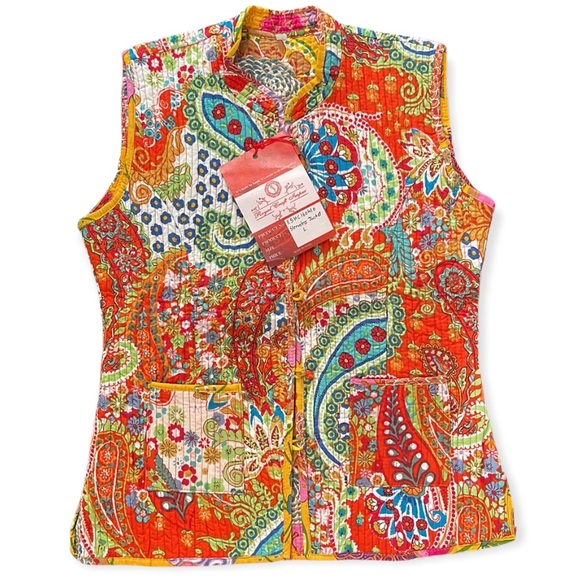 Hand Crafted Jackets & Blazers - HANDCRAFTED | Royal Craft Impex reversible sleeveless jacket